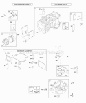 Cylinder Crankshaft Sump PistonRings Diagram and Parts List for 28U707-1112-E1  Briggs and Stratton Engine